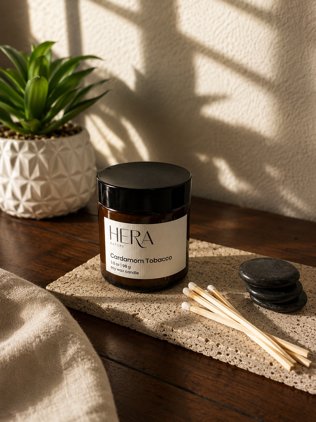 Cardamom Tobacco Travel Soy Candle