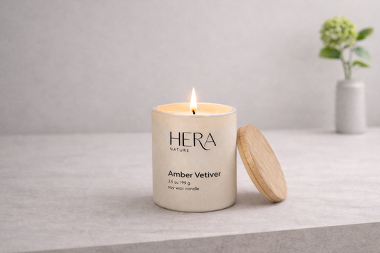 Amber Vetiver, Travel Soy Candle