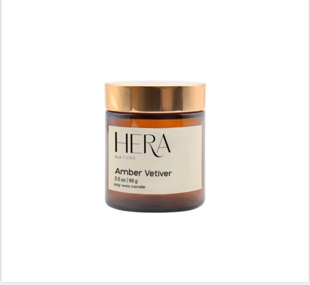 Amber Vetiver, Travel Soy Candle