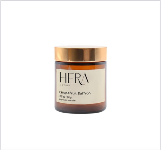 Grapefruit Saffron Travel Soy Candle