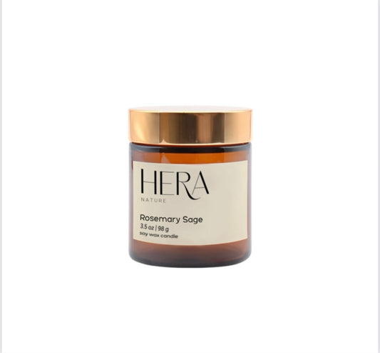 Rosemary sage Travel Soy  Candle