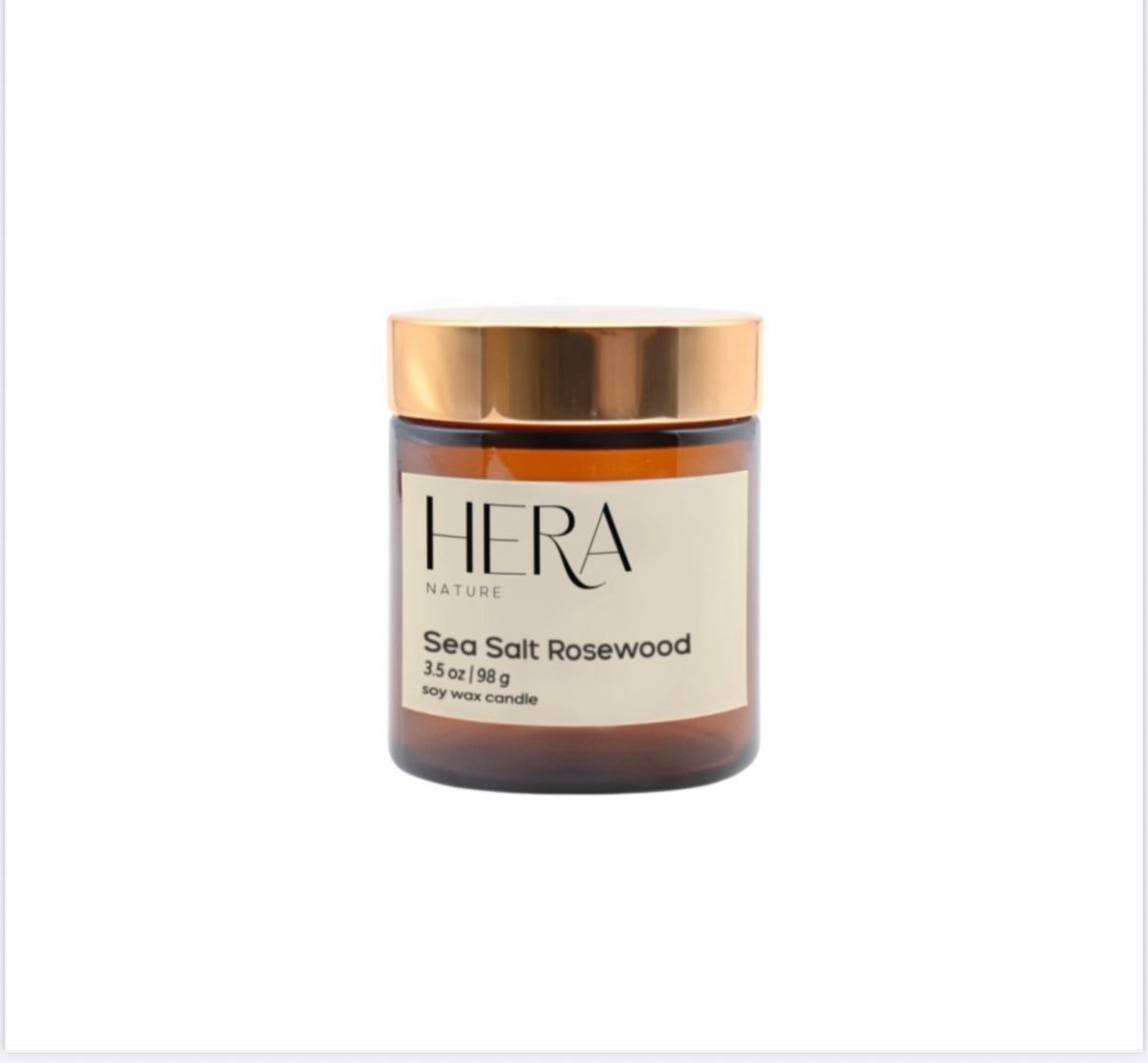 Sea Salt Rosewood Travel Soy Candle