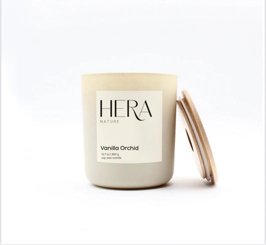 Vanilla Orchid Luxe Soy Candle, Cream