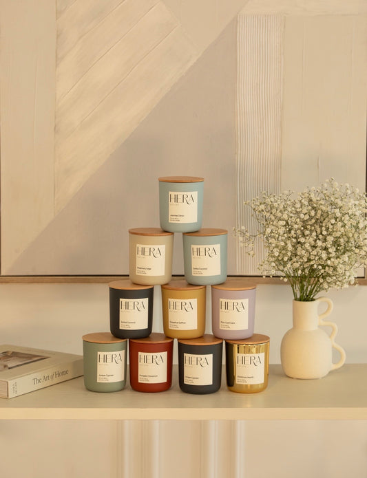 Amber Vetiver Luxe Soy Candle, Cream