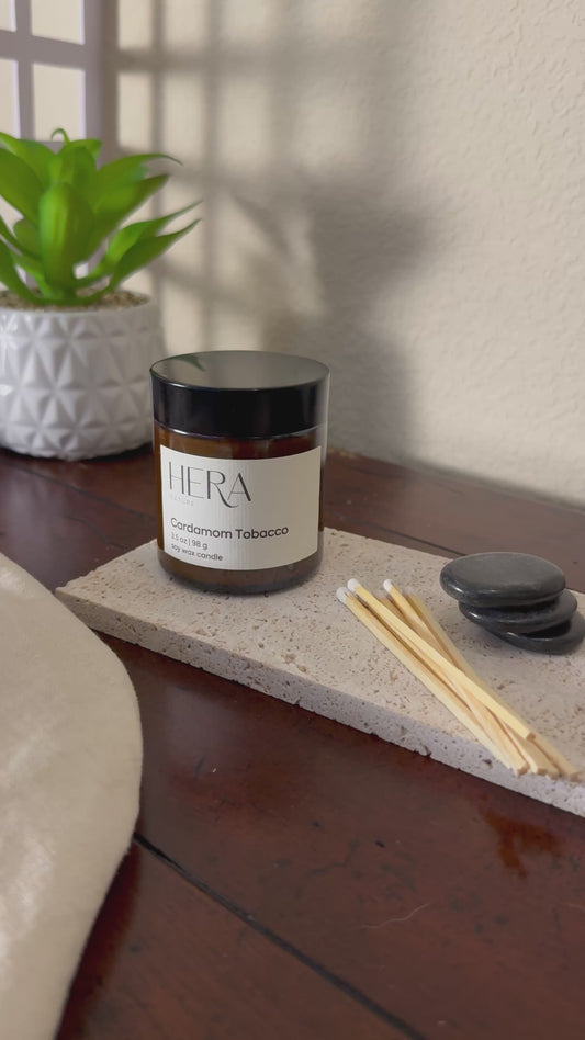 Cardamom Tobacco Travel Soy Candle